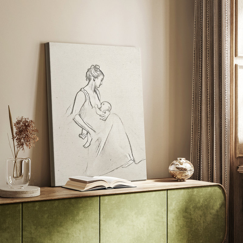 Winston Porter Vintage Sketch LXXVII -Gallery Wrapped Cavas | Wayfair